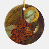 大天使ガブリエル、c. 1430年(パネルのテンペラ) セラミックオーナメント (裏面)