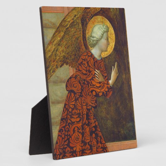 大天使ガブリエル、c.1430 (パネルのテンペラ) フォトプラーク (側面)