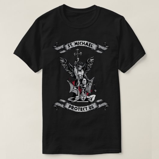 大天使サン保護ミハエル米国守 Tシャツ (デザイン正面)