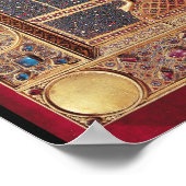 大天使マイケルを描いたエナメルの額 ポスター (角)