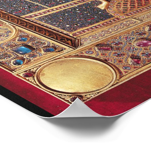 大天使マイケルを描いたエナメルの額 ポスター (角)