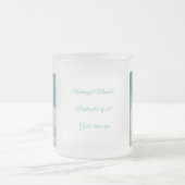 大天使マイケル神のレーザー目、曇りマグカップ フロストグラスマグカップ (中央)