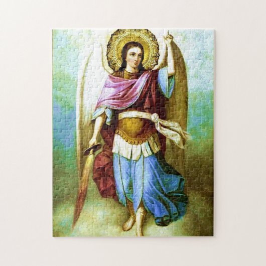 大天使ミカエル正教会のキリスト教のアイコン ジグソーパズル (縦)