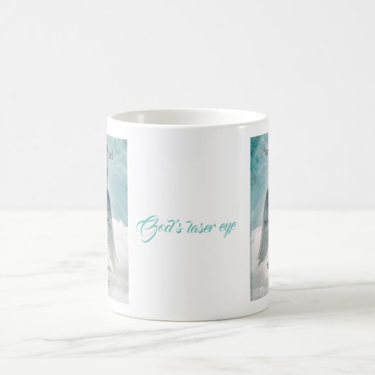 大天使ミカエル神々のレーザーアイマグ コーヒーマグカップ (中央)