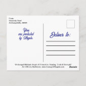 大天使ミカエル　守護　勇気　天使のメモ ポストカード (裏面)