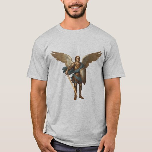 大天使ミカエルTシャツ - 天使ミカエルTシャツ Tシャツ (正面)