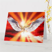 大天使ミハエル カード (黄色い花)