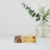 大天使ラファエル及び魚パーチメントモノグラム スキニー名刺 (スタンド正面)