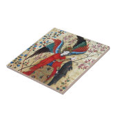 大天使ラファエル及び魚パーチメント タイル (側面)