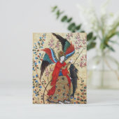 大天使ラファエル及び魚パーチメント ポストカード (スタンド正面)