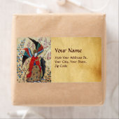 大天使ラファエル及び魚パーチメント ラベル (インサイチュ)