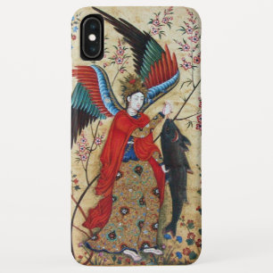 大天使ラファエル及び魚パーチメント iPhone XS MAXケース