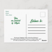 大天使ラファエル　ヒーラーエンジェル　女神　ヒーリング ポストカード (裏面)