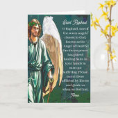 大天使聖ラファエル癒しの天使祈りギフト カード (黄色い花)