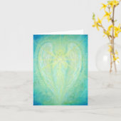 大天使Raphaelのメッセージカード カード (黄色い花)