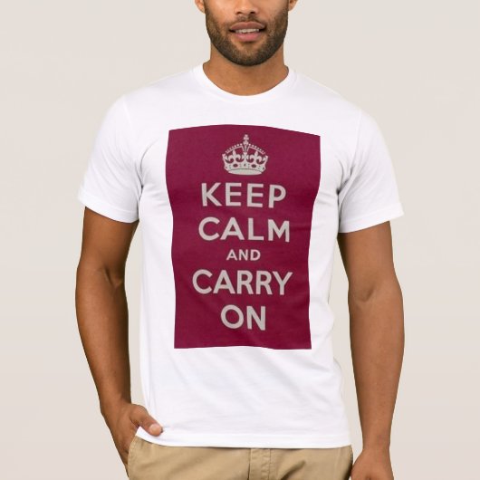 大失敗のKEEP CALM AND CARRY ONのTシャツ Tシャツ (正面)