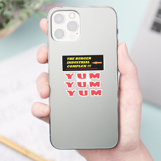 大好きおもしろいなバーガーの食べ物のジョーク シール (スマートフォン)