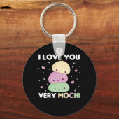 大好きなお餅 – かわいいもちアイスクリーム キーホルダー (正面)