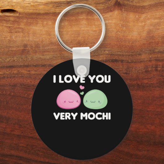 大好きなお餅 – かわいいもちアイスクリーム キーホルダー (正面)