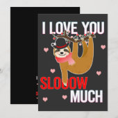 大好きなスローな愛の贈り物 バレンタインデーのギフト シーズンカード (正面/裏面)