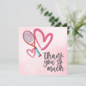 大好きなテニスラッ結婚ケット サンキューカード (スタンド正面)