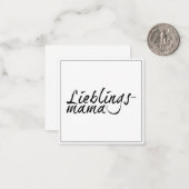 大好きなママ ノートカード (正面/裏面インサイチュ)