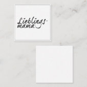 大好きなママ ノートカード (正面/裏面)