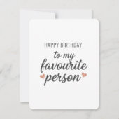 大好きな人の誕生日カード 妻 夫 シーズンカード (正面)
