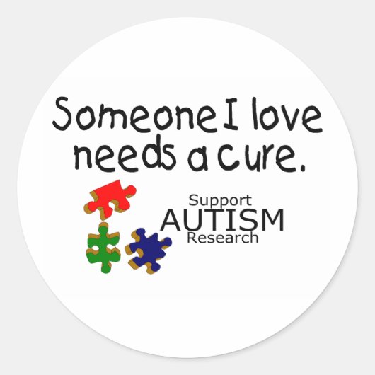 大好きな人(パズル作品) ラウンドシール (正面)