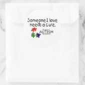 大好きな人(パズル作品) ラウンドシール (バッグ)