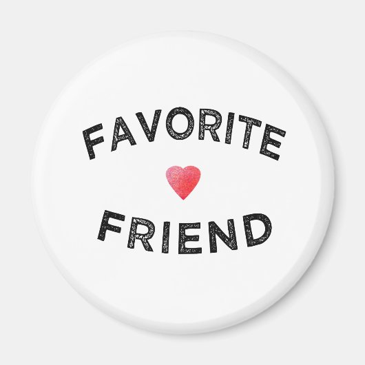 大好きな友達 深紅のハート BFF 誕生日 お姉さん マグネット (正面)