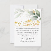 大好きな妻への記念日カード ユーカリ サンキューカード (正面)