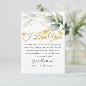 大好きな妻への記念日カード ユーカリ サンキューカード (スタンド正面)