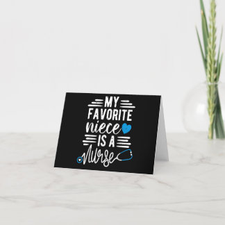 大好きな姪は看護師 - 姪の叔母叔父 サンキューカード