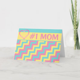 大好きな子供からの母の日 #1 MOM カード