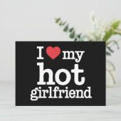 大好きな彼女へのバレンタインデーのプレゼント シーズンカード (スタンド正面)