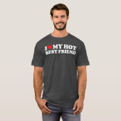大好きな最高の友達へ 愛してるベストフレンド B Tシャツ (正面フル)
