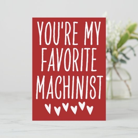 大好きな機械工面白いバレンタインデー シーズンカード (スタンド正面)