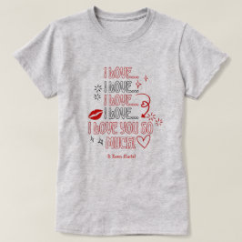 大好きな気持ちが伝わるバレンタインのメッセージカード Tシャツ