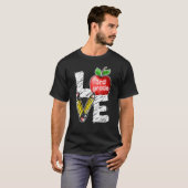 大好きな3年生のリンゴの先生 Tシャツ (正面フル)