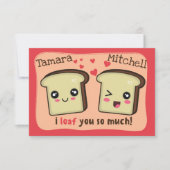 大好きよ！| かわいいラブ ヴァレンタインデー カード (正面)