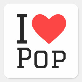 大好きポップ・アートの スクエアシール