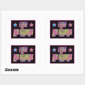 大好きロサンゼルススマイルドラマのステッカー 長方形シール (シート)