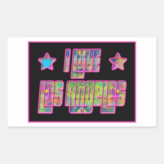 大好きロサンゼルススマイルドラマのステッカー 長方形シール (正面)