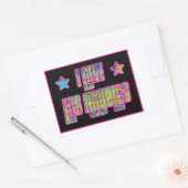 大好きロサンゼルススマイルドラマのステッカー 長方形シール (封筒)