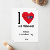 大好き "あなたのテキスト" 愛、ハグ＆キス ノートカード (正面/裏面インサイチュ)