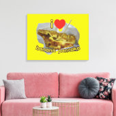 大好き(ハート)バナナパンケーキ…タイ通り食品 キャンバスプリント (インサイチュ (リビング))