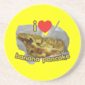 大好き(ハート)バナナパンケーキ…タイ通り食品 コースター (正面)