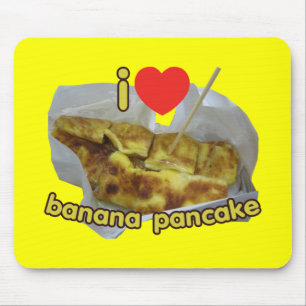 大好き(ハート)バナナパンケーキ…タイ通り食品 マウスパッド