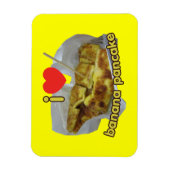 大好き(ハート)バナナパンケーキ…タイ通り食品 マグネット (縦)